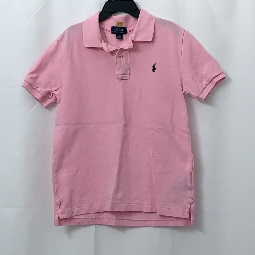 Boys Polo By Ralph Lauren Pink Polo Size 7 EUC - Picture 2 of 8